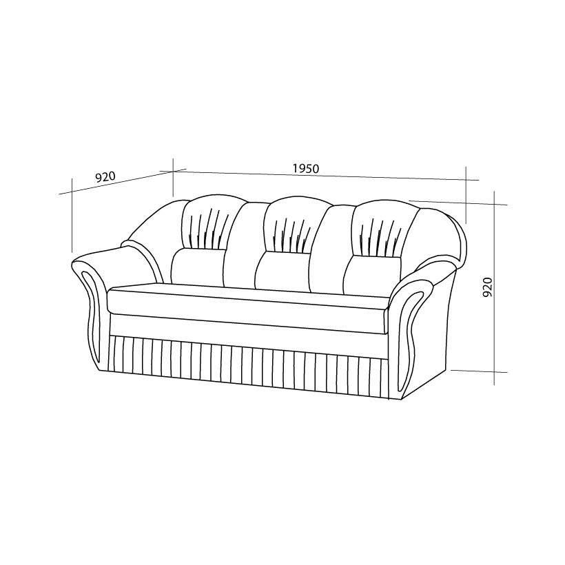 Набор мягкой мебели "Моника"